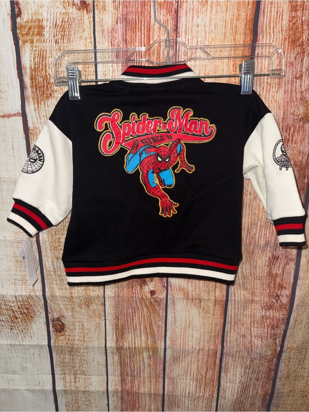 🆕NWT Marvel Spider-Man varsity jacket size 12 months - Picture 8 of 8